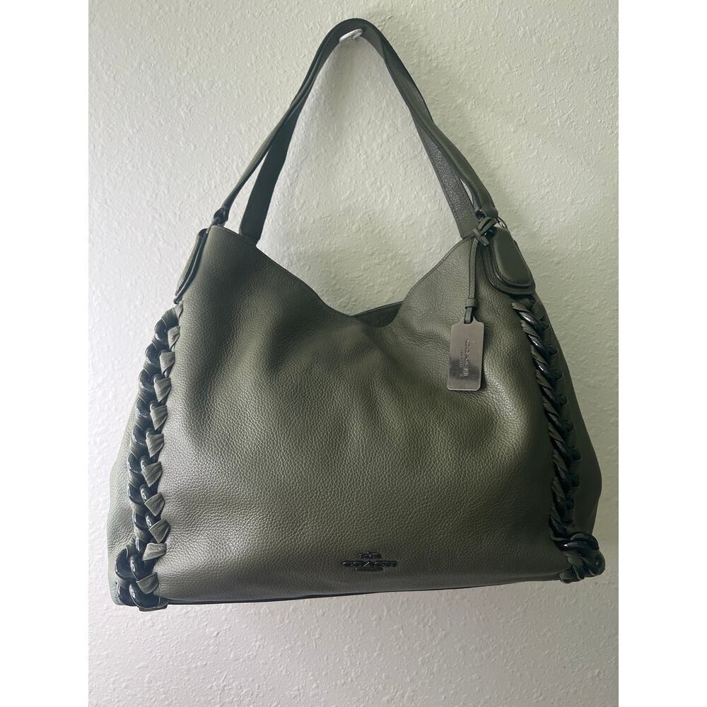 Coach Turnlock Edie Shoulder Leather Bag